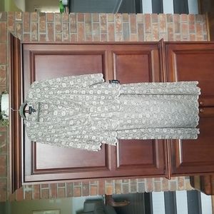 Special Occasion Dress, 16W, mocha gold